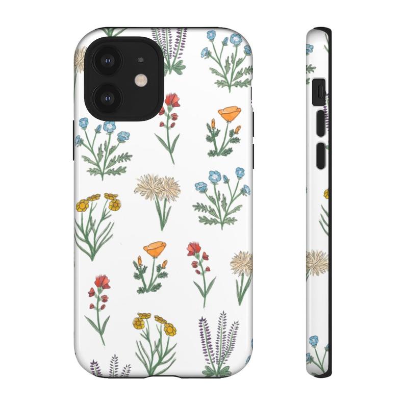 California Wildflowers Watercolor Phone Case | Somewhere Sierra