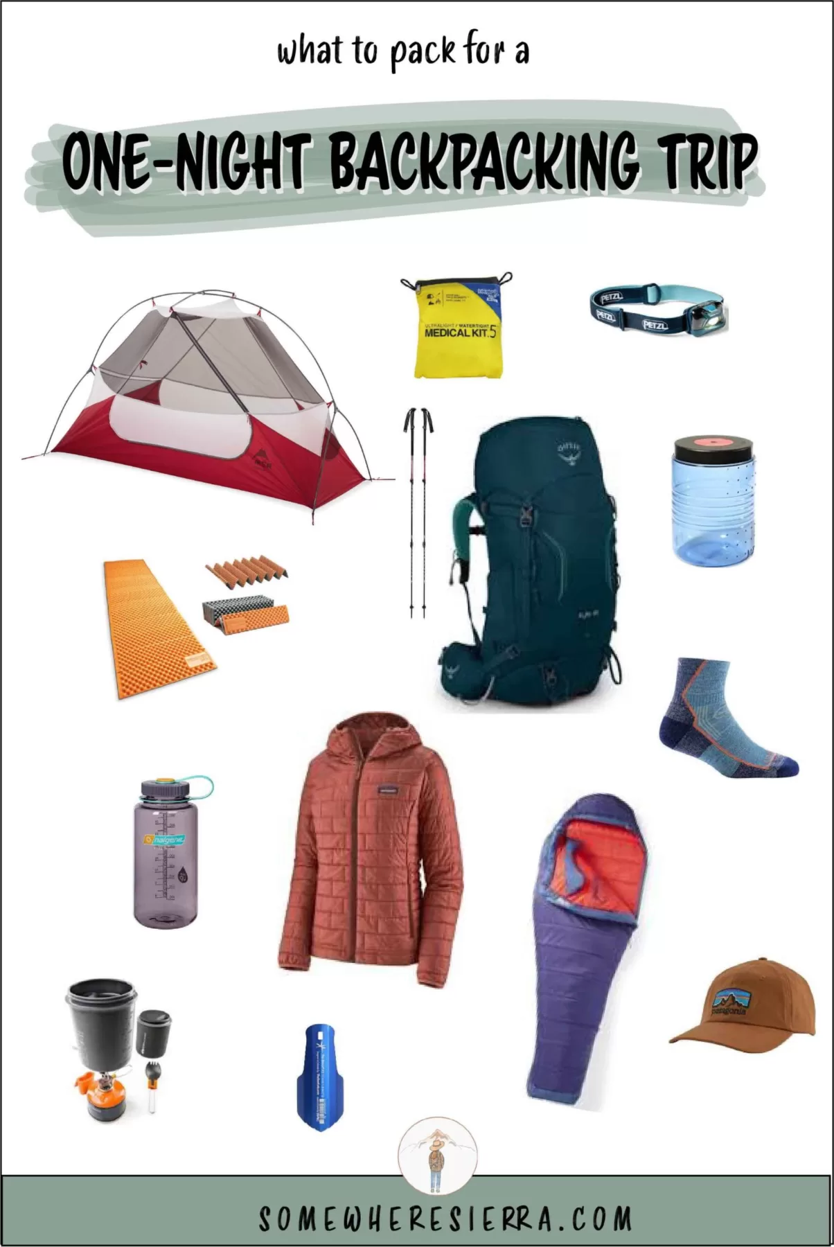 What To Pack On Your Backpacking Trip | Somewhere Sierra | Backpacking Gear