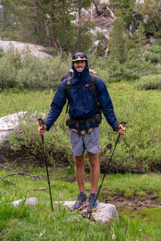 Hiking to Blue Lake in Sabrina Basin near Bishop California