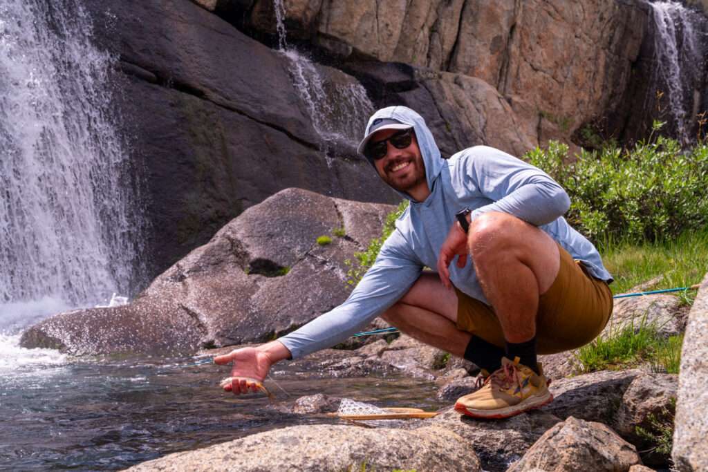 Brown Trout in Moonlight Falls in the Eastern Sierra